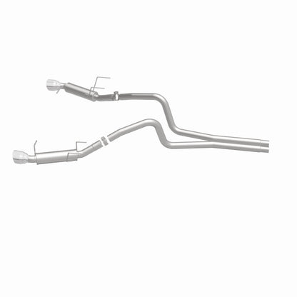 Magnaflow 2014 Ford Mustang V6 3.7L Comp Series Dual Split Rear Polished Stainless C/B Perf Exhaust Magnaflow