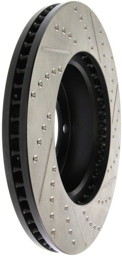 StopTech 00-06 Toyota Tundra / 01-07 Toyota Sequoia Front Right Slotted & Drilled Rotor Stoptech