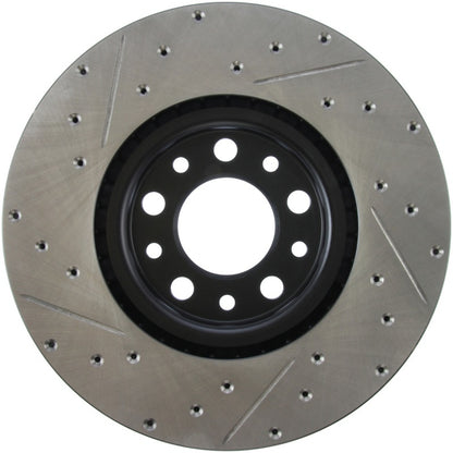 STOPTECH 13+ DODGE DART PERFORMANCE SLOTTED & DRILLED FRONT LEFT ROTOR, 127.63080L - eliteracefab.com