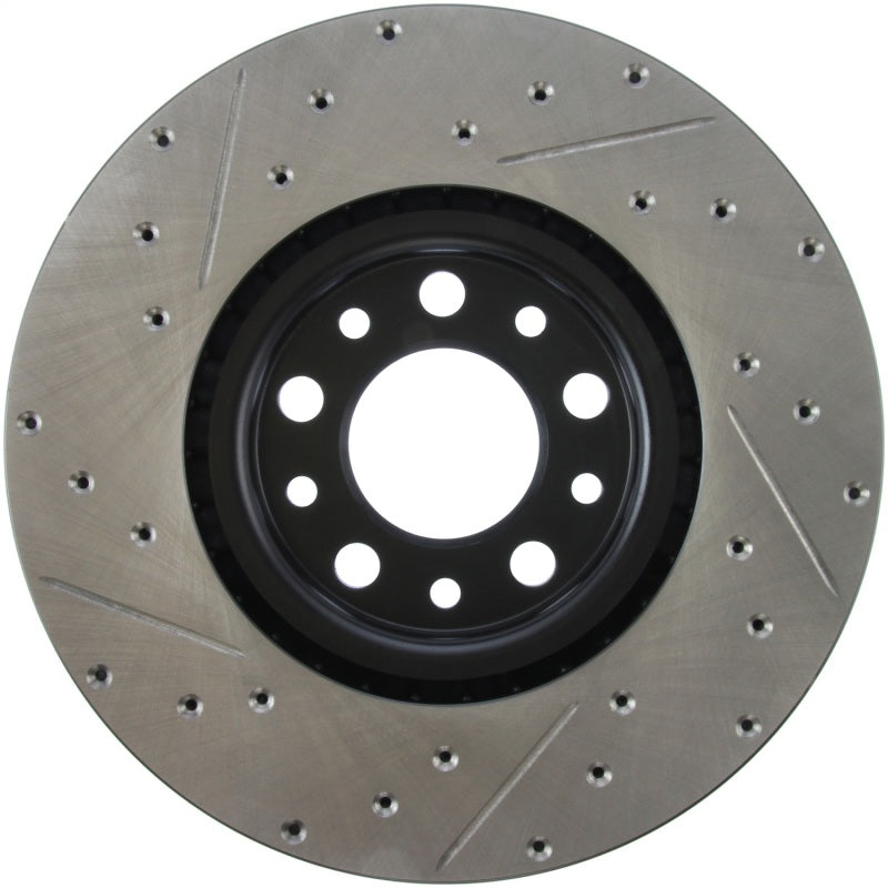 STOPTECH 13+ DODGE DART PERFORMANCE SLOTTED & DRILLED FRONT LEFT ROTOR, 127.63080L - eliteracefab.com