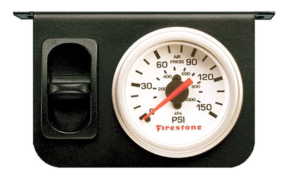 Firestone Air Adjustable Leveling Control Panel w/Single Gauge 0-150psi - White Face (WR17602225) - eliteracefab.com