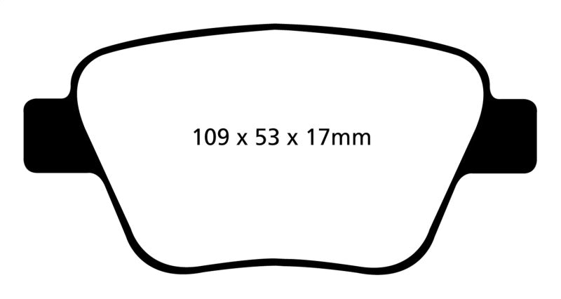 EBC 10-13 Audi A3 2.0 Turbo (Bosch rear caliper) Greenstuff Rear Brake Pads - eliteracefab.com