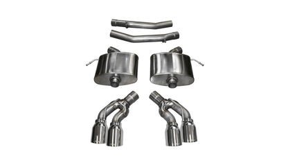 Corsa 2016 Cadillac CTS V 6.2L V8 2.75in Polished Xtreme Axle-Back Exhaust - eliteracefab.com