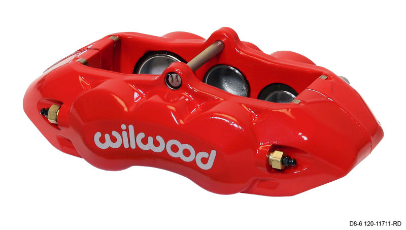 Wilwood Caliper-D8-6 R/H Front Red 1.88/1.38/1.25in Pistons 1.25in Disc Wilwood