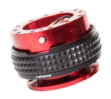 NRG Quick Release Kit - Pyramid Edition - Red Body / Black Pyramid Ring - SRK-210RD/BK