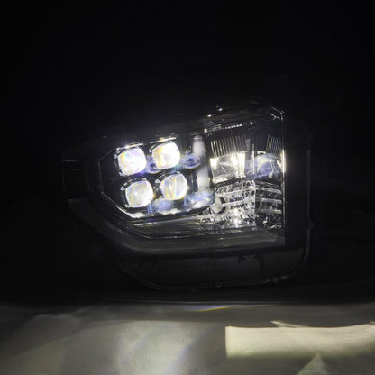 AlphaRex 880832 14-21 Toyota Tundra NOVA-Series LED Proj Headlights Alpha-Blk w/Actv Light & Seq. Sig + DRL