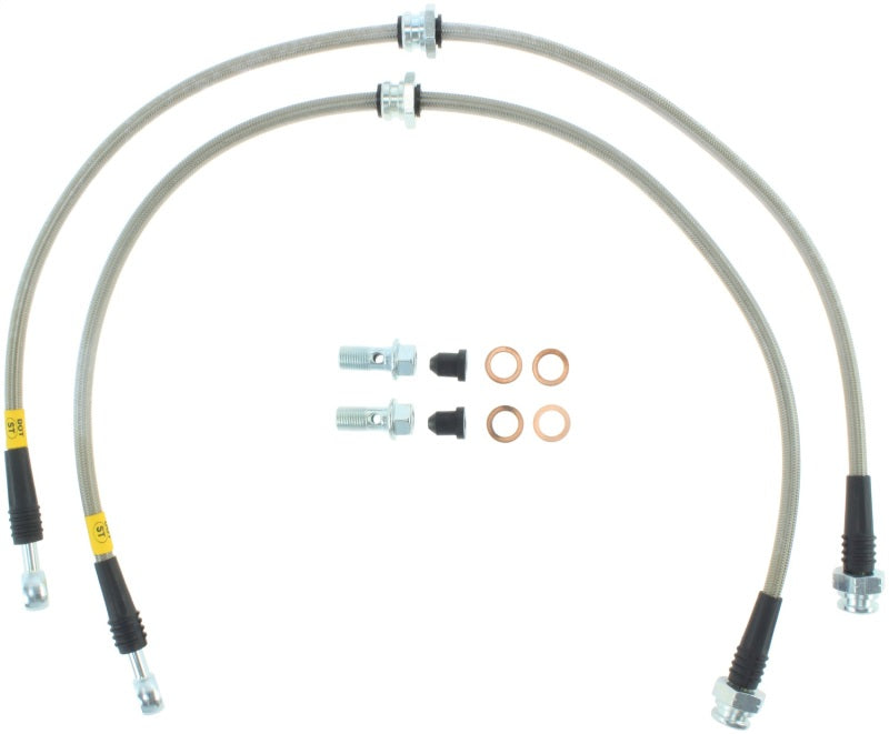 StopTech 03-08 Infiniti FX35/FX45/FX50 Stainless Steel Front Brake Lines - eliteracefab.com