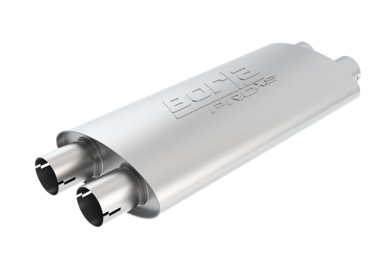 Borla Universal ProXS Muffler - Oval Dual/Dual Inlet/Outlet 2.5in Tubing 19inx4inx9.5in Case - eliteracefab.com