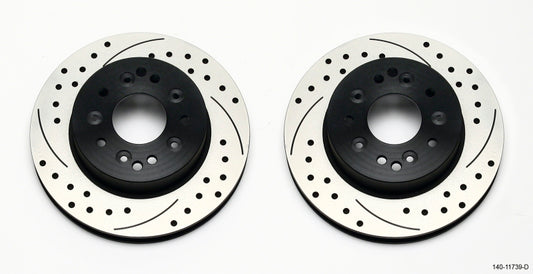 Wilwood Rotor Kit Rear-Drilled 65-82 Corvette C2/C3 (1Pc Rotors) Wilwood