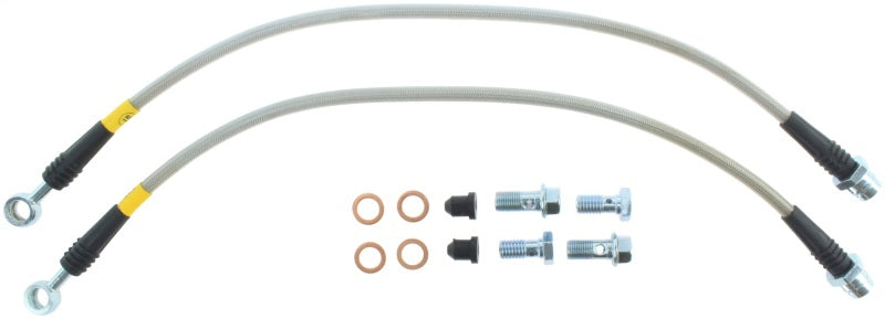 STOPTECH 98-06 GOLF 1.8 TURBO/VR6/20TH ANN FRONT STAINLESS STEEL BRAKE LINE KIT, 950.33009 - eliteracefab.com