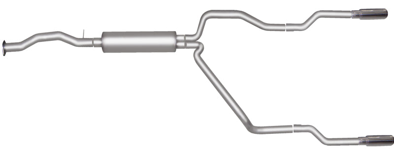 Gibson 96-97 Chevrolet C1500 Base 4.3L 2.5in Cat-Back Dual Split Exhaust - Stainless Gibson