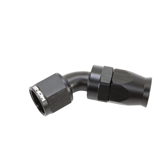 Snow Performance -10AN 45 Degree PTFE Hose End (Black) - SNF-60145