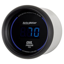 Load image into Gallery viewer, AutoMeter GAUGE; OIL PRESSURE; 2 1/16in.; 100PSI; DIGITAL; BLACK DIAL W/BLUE LED - eliteracefab.com