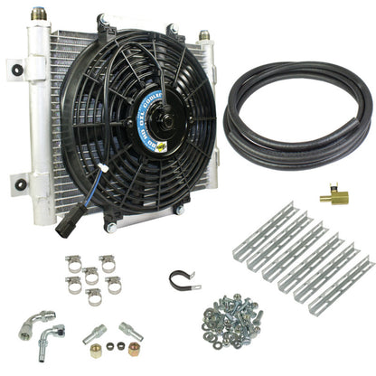 BD Diesel Xtruded Trans Oil Cooler - 1/2 inch Cooler Lines - eliteracefab.com