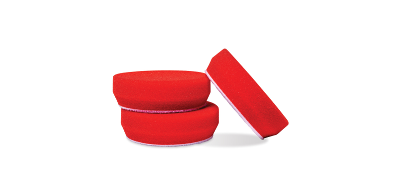 Griots Garage 3in Red Waxing Pads (Set of 3) - eliteracefab.com