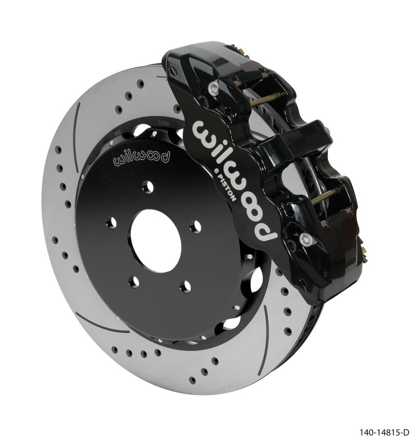 Wilwood AERO6 Front Hat Kit 14.00 Drilled 03-09 Nissan 350Z w/Lines Wilwood