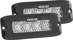 Rigid Industries SRQ - 60 Deg. Lens - White - Flush Mount - Set of 2 - eliteracefab.com
