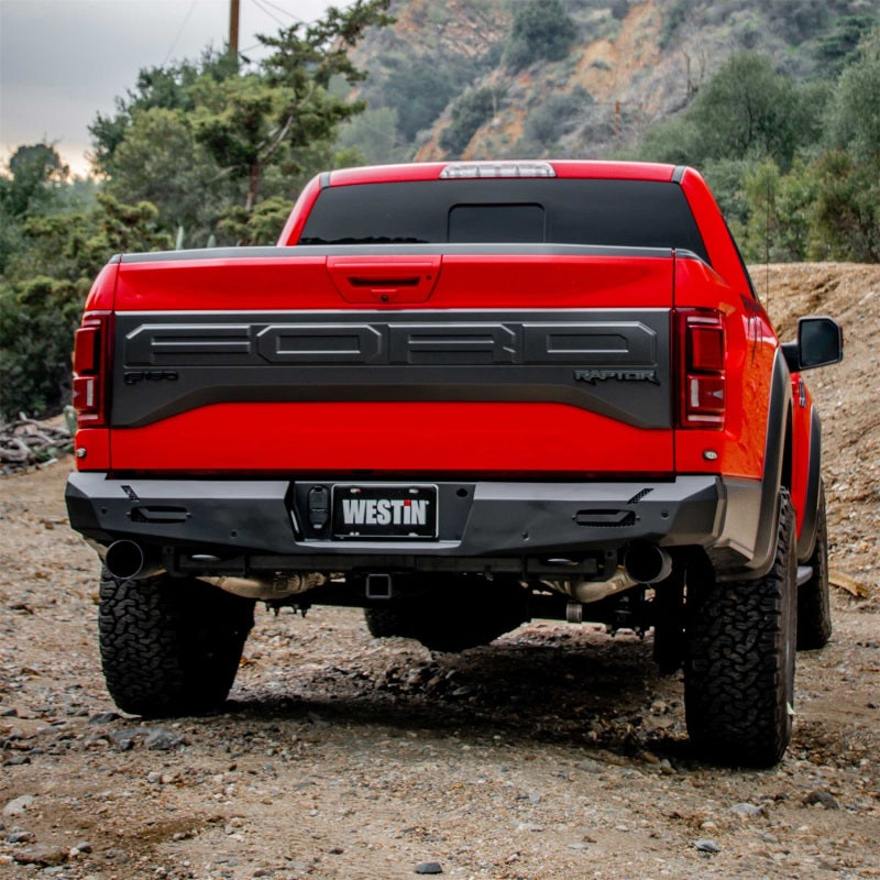 Westin 17-20 Ford F-150 Raptor Pro-Series Rear Bumper - Textured Black Westin