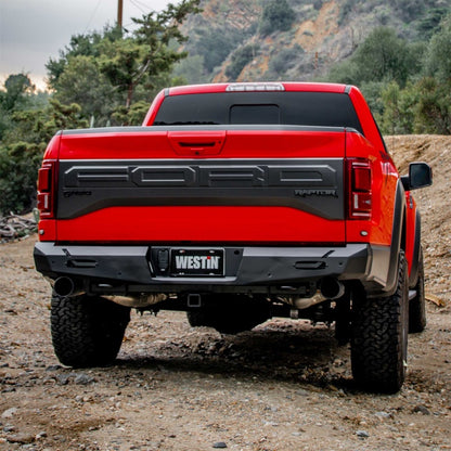Westin 17-20 Ford F-150 Raptor Pro-Series Rear Bumper - Textured Black Westin