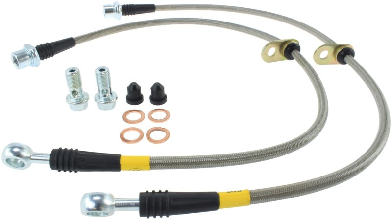 STOPTECH 02-12 TOYOTA CAMRY COUPE/SEDAN / 04-08 SOLARA REAR STAINLESS STEEL BRAKE LINES, 950.44511 - eliteracefab.com