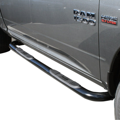 Westin 2009-2018 Dodge/Ram 1500 Crew Cab E-Series 3 Nerf Step Bars - Black - eliteracefab.com