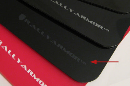 Rally Armor UR Mudflaps Black Urethane Grey Logo 2003-2008 Forester / 2004-2008 FXT - eliteracefab.com