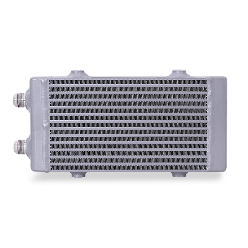 Mishimoto Universal Small Bar and Plate Dual Pass Silver Oil Cooler - eliteracefab.com
