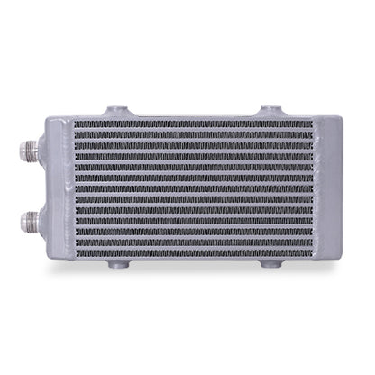 Mishimoto Universal Small Bar and Plate Dual Pass Silver Oil Cooler - eliteracefab.com
