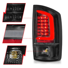 Load image into Gallery viewer, ANZO 2002-2006 Dodge Ram 1500 LED Tail Lights w/ Light Bar Black Housing Clear Lens - eliteracefab.com