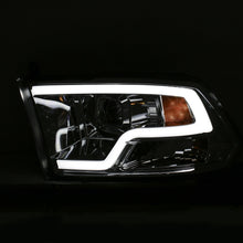 Load image into Gallery viewer, ANZO 09-18 Dodge Ram 1500 Plank Style Projector Headlights Chrome w/ Halo - eliteracefab.com