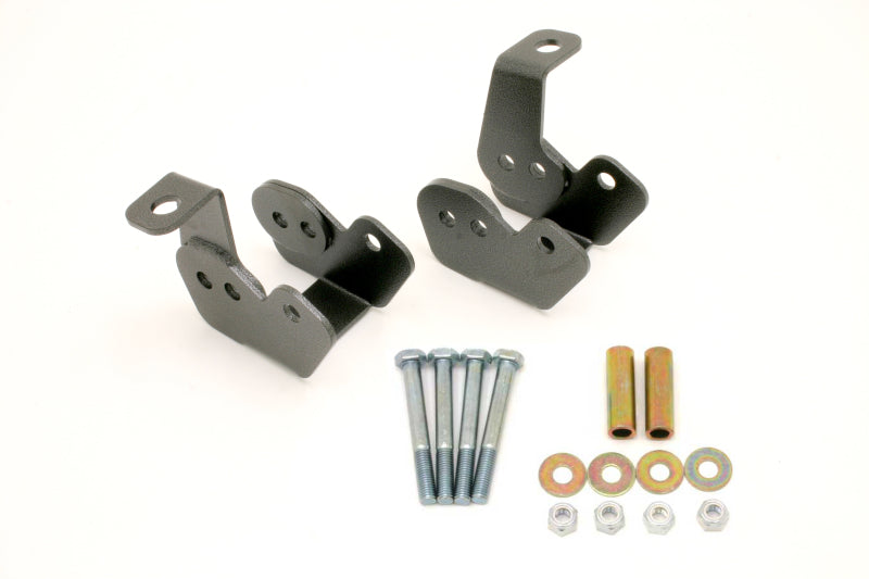 BMR 82-02 3rd Gen F-Body Bolt-On Control Arm Relocation Brackets - Black Hammertone - eliteracefab.com