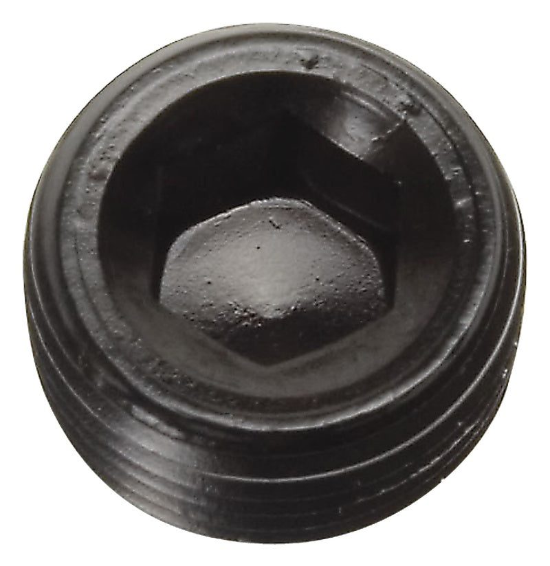 Russell Performance 1/8in Allen Socket Pipe Plug (Black).