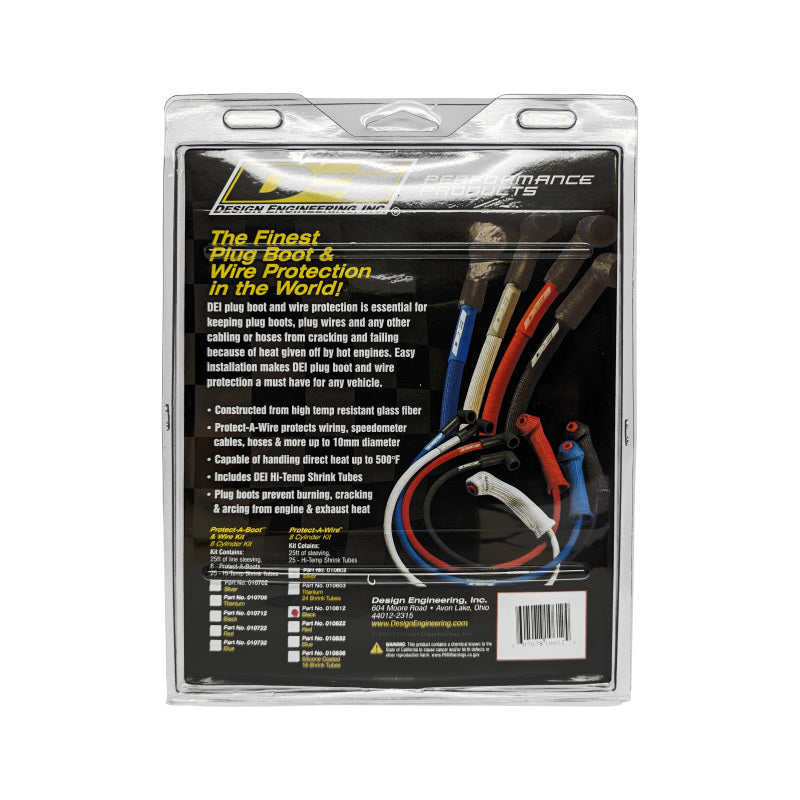 DEI Protect-A-Wire 8 Cylinder - Black DEI