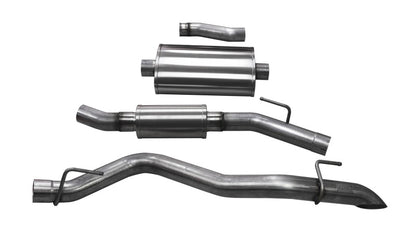 Corsa 2020 Jeep Gladiator JT 3.0in Cat-Back Touring Single Side Exit w/ Turn Down Tip CORSA Performance