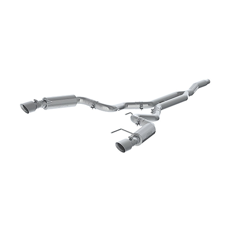 MBRP 15-19 Ford Mustang EcoBoost 2.3L Alum 3in Cat Back Dual Split Rear Exit (Race Version) - eliteracefab.com