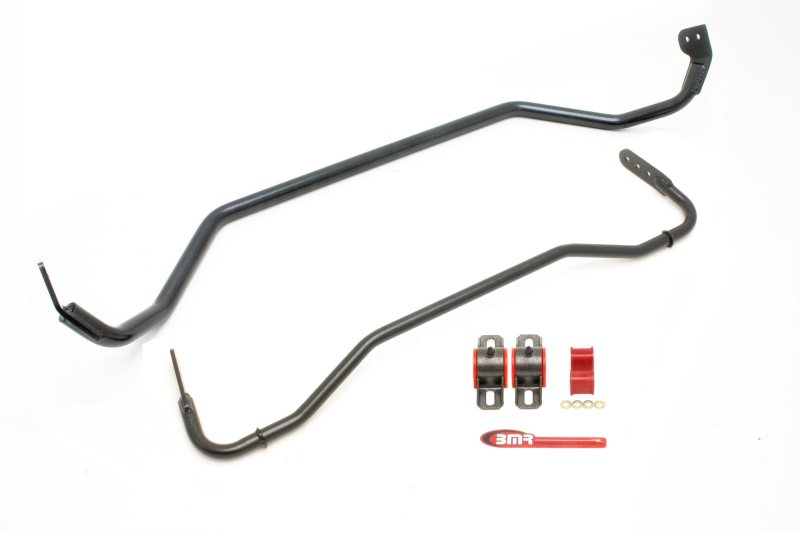 BMR FRONT & REAR SWAY BAR KIT W/BUSHINGS ADJ BLACK (08-09 PONTIAC G8) - eliteracefab.com