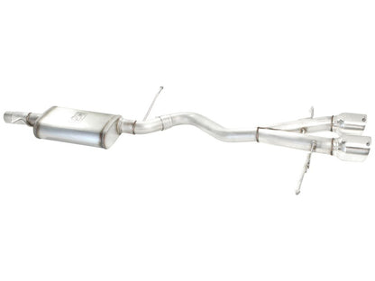 aFe MACHForce XP 2-1/2in SS-304 Cat-Back Exhausts w/ Polished Dual Tips 2008 VW Golf R32 V6-3.2L MKV aFe