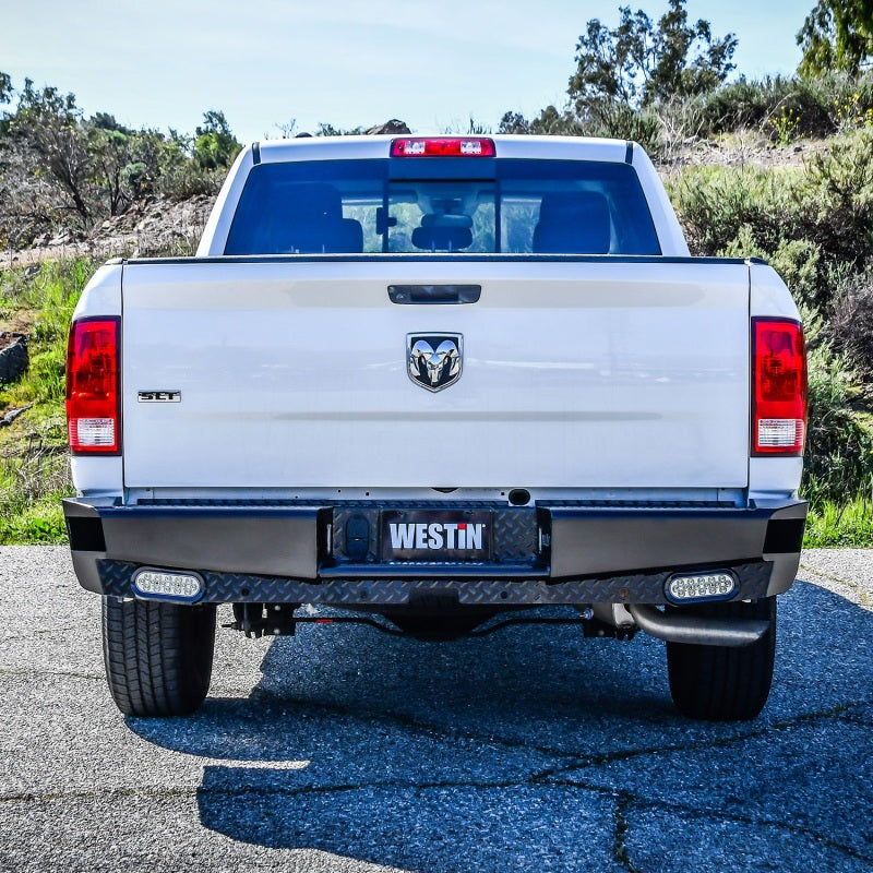 Westin 09-18 Ram 1500 HDX Bandit Rear Bumper - Black - eliteracefab.com