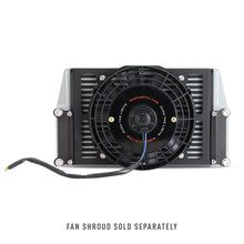 Load image into Gallery viewer, Mishimoto Universal 10in. Heavy-Duty Oil Cooler Fan Shroud - Micro Wrinkle Black - eliteracefab.com