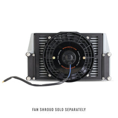 Mishimoto Universal 10in. Heavy-Duty Oil Cooler Fan Shroud - Micro Wrinkle Black - eliteracefab.com
