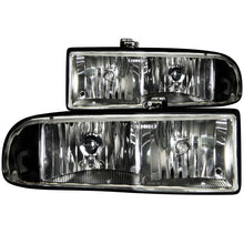 Load image into Gallery viewer, ANZO USA Chevrolet S-10 Crystal Headlights Black; 1998-2005 - eliteracefab.com