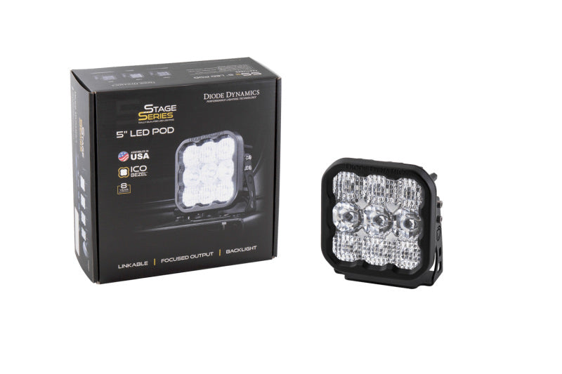 Diode Dynamics SS5 LED Pod Pro - White Driving (Single) Diode Dynamics