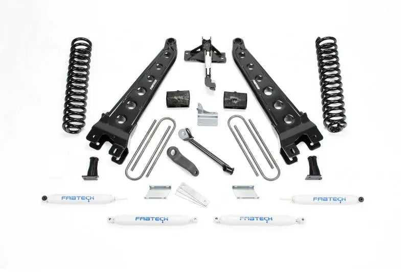 Fabtech 08-16 Ford F250 4WD 6in Rad Arm Sys w/Coils & Perf Shks - eliteracefab.com