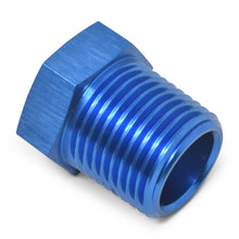 Load image into Gallery viewer, Russell Performance 3/8in Male to 1/8in Female Pipe Bushing Reducer (Blue)