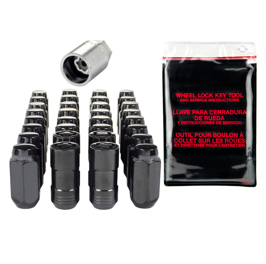 McGard M14x1.5 Black 8 Lug Wheel Install Kit Cone Seat - 84822