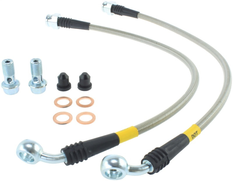 StopTech 10 Hyundai Genesis Rear Stainless Steel Brake Lines - eliteracefab.com