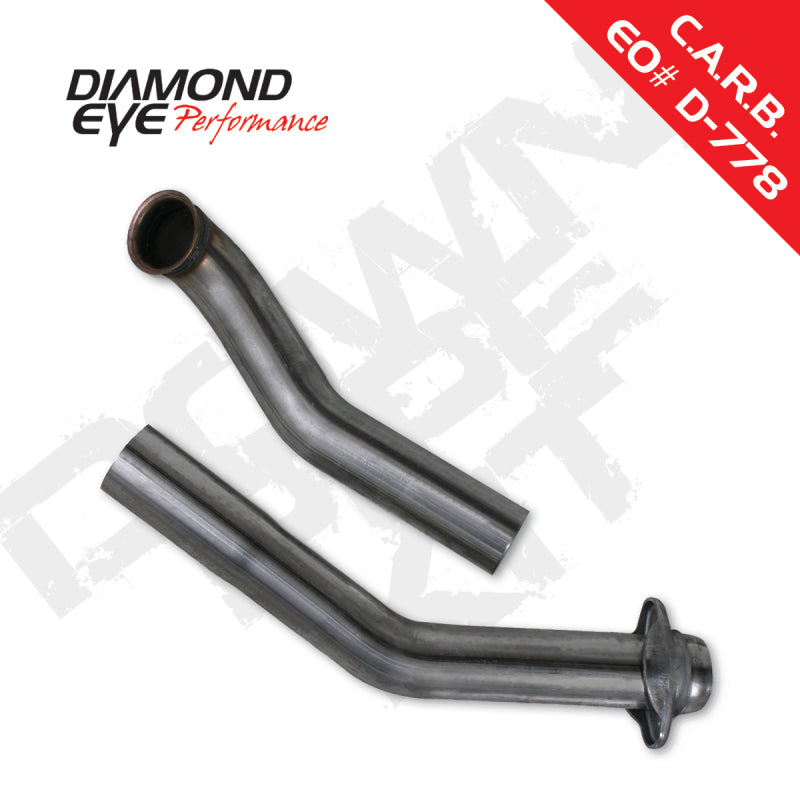 DIAMOND EYE 3" 2 PIECE DOWNPIPE 94-97 7.3L FORD POWERSTROKE SS - eliteracefab.com