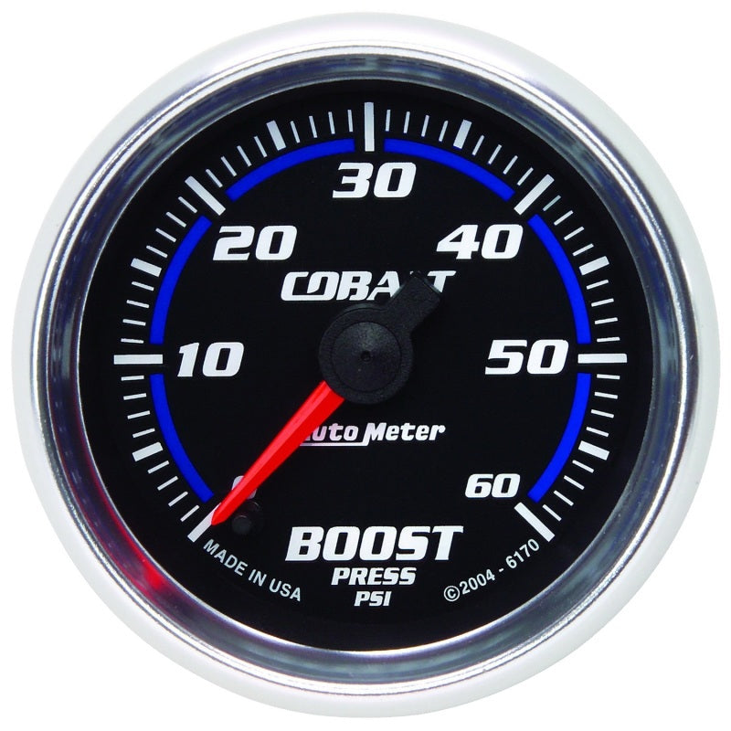 Autometer Cobalt 52mm 0-60 PSi Boost Gauge 6170