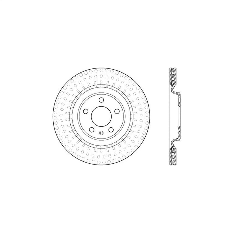 Stoptech 10-19 Audi S4 Premium Rear CryoStop Brake Rotor Stoptech