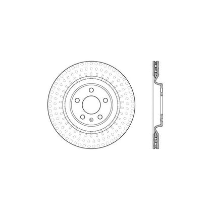 Stoptech 10-19 Audi S4 Premium Rear CryoStop Brake Rotor Stoptech